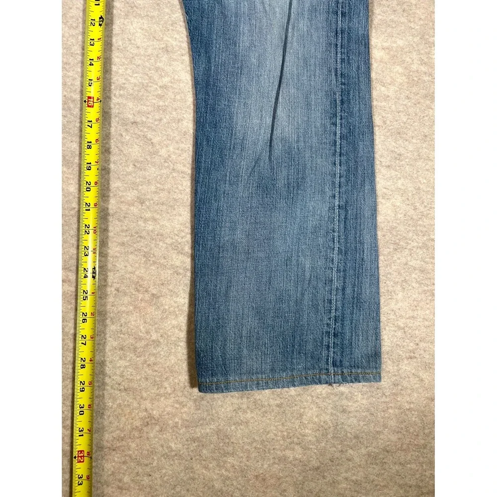 Levis 501 Original Fit Jeans Mens 36x34‎ Blue Cotton Denim Straight Leg Logo